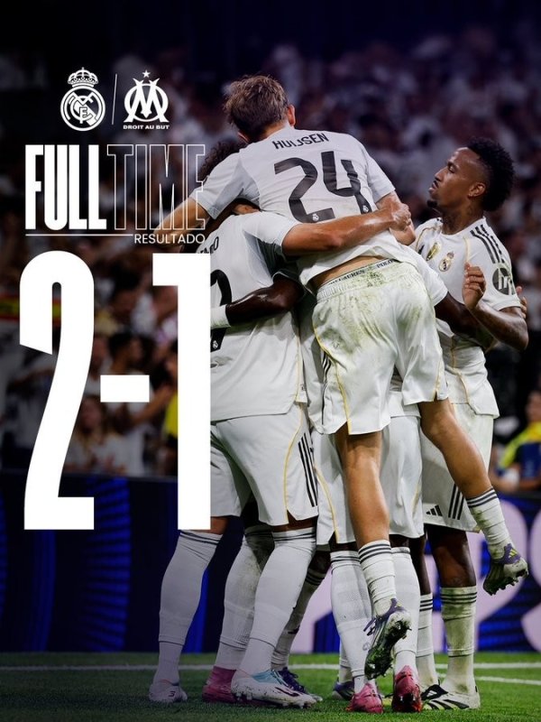 压制！皇马在欧冠历史5战马赛保握全胜，悉数打进14球+丢5球