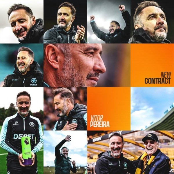 4轮4负仍获续约！官方：狼队与主帅佩雷拉续约3年