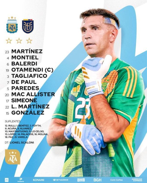 【世初赛】十东说念主阿根廷全场0射正，0比1十东说念主厄瓜多尔