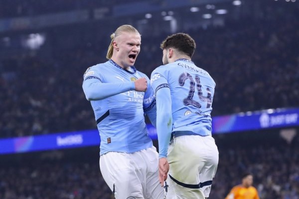 对阵摩纳哥上半场，哈兰德进球数比他到手传球的次数还要多