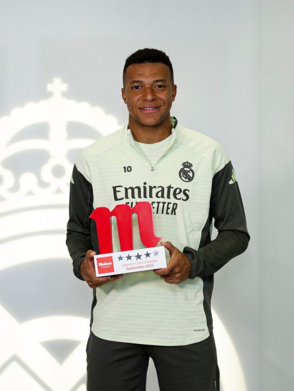 毫无悬念！官方：姆巴佩被票选为皇马9月最好球员，5场7球1助攻