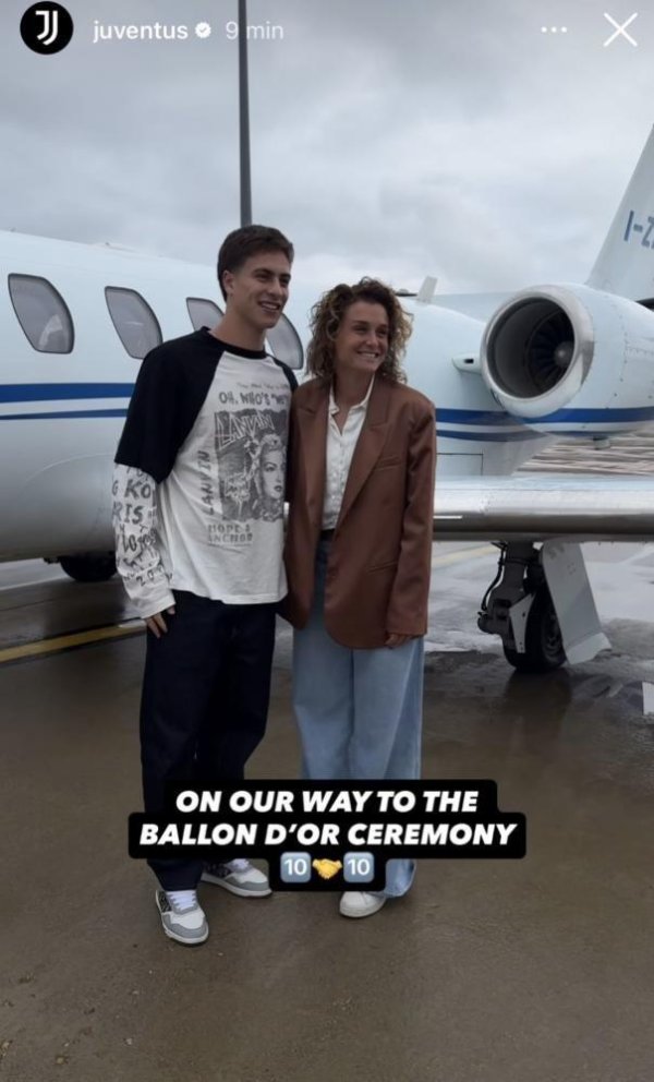 尤文臣方晒照，伊尔迪兹和吉雷利开赴赶赴金球奖受奖仪式